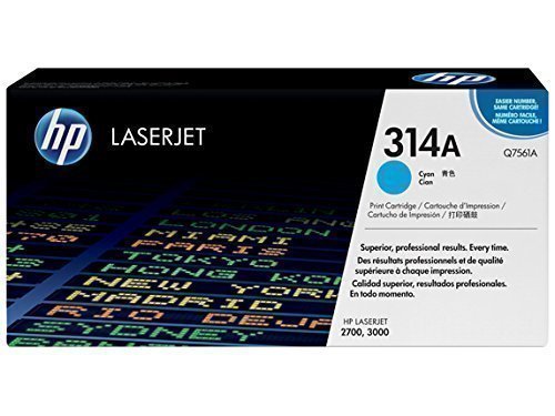 HP Q7561A 314A Cyan Toner Cartridge Q7561A HSN:8443