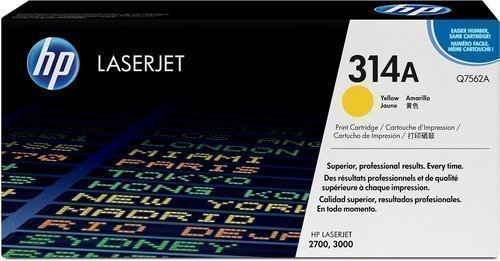 HP Q7562A 314A Yellow Toner Cartridge Q7562A HSN:8443