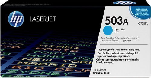 HP Q7581A 503A Cyan Toner Cartridge Q7581A HSN:8443