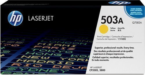 HP Q7582A 503A Yellow Toner Cartridge Q7582A HSN:8443