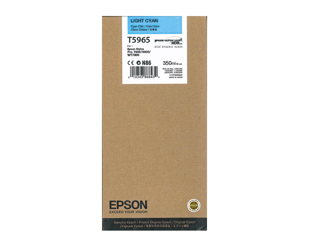 Epson T5965 Light Cyan Ink Cartridge(350ml) T5965 HSN:84439952