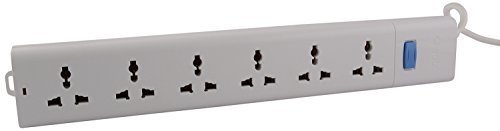 Bull 6 Sockets & 1 Switch 3 Meter Extension Board S1060-30 HSN:8537