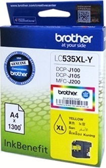 Brother LC535XL Ink Cartridge, Yellow Brother LC535XL Ink Cartridge, Yellow