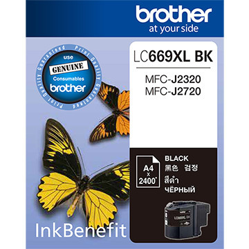Brother LC669XL Ink Cartridge, Black Brother LC669XL Ink Cartridge, Black