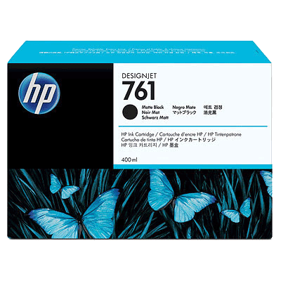 HP 761 Ink Cartridge, Matte Black, 400ml, CM991A HP 761 Ink Cartridge, Matte Black, 400ml, CM991A