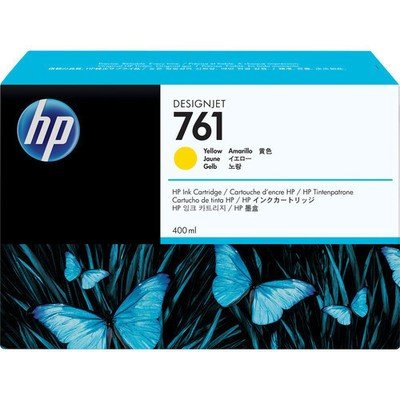 HP 761 Ink Cartridge, Yellow 400ml, CM992A HP 761 Ink Cartridge, Yellow 400ml, CM992A