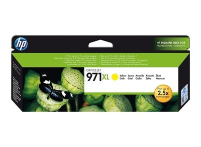 HP 971XL Ink Cartridge, Yellow HP 971XL Ink Cartridge, Yellow