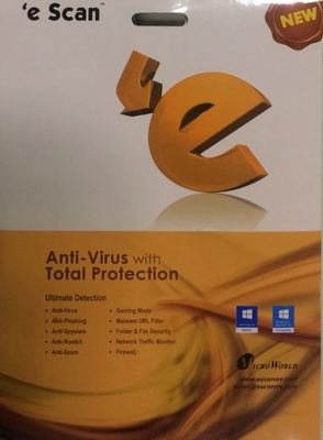 1 User, 3 Year, eScan Anti-Virus with Total Protection, V-11.x 1 User, 3 Year, eScan Anti-Virus with Total Protection, V-11.x