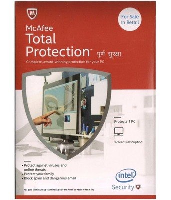 1 User, 1 Year, McAfee Total Protection, 2019 1 User, 1 Year, McAfee Total Protection, 2019