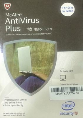 1 User, 1 Year, McAfee Antivirus Plus 1 User, 1 Year, McAfee Antivirus Plus