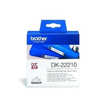 Brother DK22210 Continuous Length Paper Label, 29mm X 30.48m Brother DK22210 Continuous Length Paper Label, 29mm X 30.48m