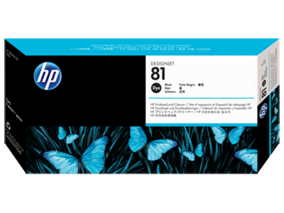 HP 81 Printhead, Black & Cleaner HP 81 Printhead, Black & Cleaner