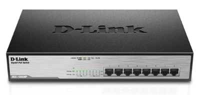 D-Link 8-Port 10/100/1000Mbps PoE Desktop Switch, DGS-1008MP D-Link 8-Port 10/100/1000Mbps PoE Desktop Switch, DGS-1008MP