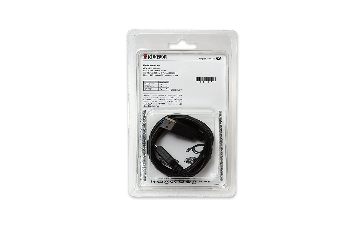Kingston USB 3.0 Card Reader, FCR-HS4
