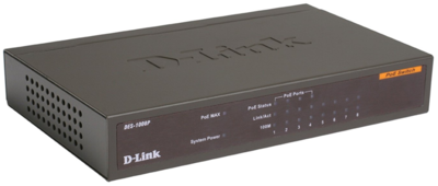 D-Link 8Port, 4Port PoE Unmanaged Switch, DES-1008P D-Link 8Port, 4Port PoE Unmanaged Switch, DES-1008P