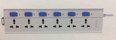 Bull 6 Sockets, 6 Switch 2mtr Extension Board Bull 6 Sockets, 6 Switch 2mtr Extension Board