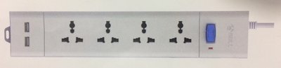 Bull 4 Sockets, 2 USB, 1 Switch 2mtr Extension Board Bull 4 Sockets, 2 USB, 1 Switch 2mtr Extension Board