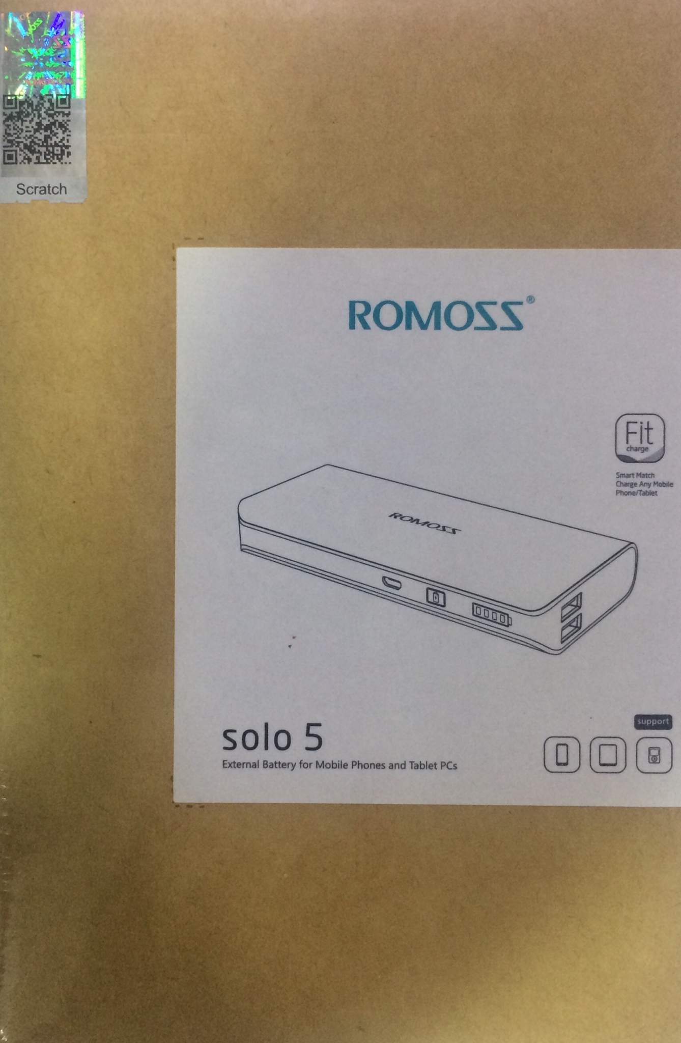 Romoss 10,000 mAh Power Bank (PH50|Solo-5)