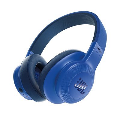 JBL E55BT Bluetooth Over-Ear Headphones with Mic, Blue JBL E55BT Bluetooth Over-Ear Headphones with Mic, Blue