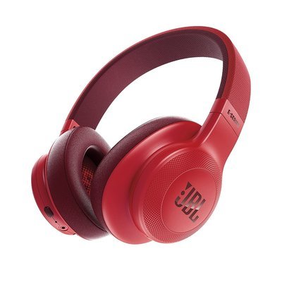 JBL E55BT Bluetooth Over-Ear Headphones with Mic, Red JBL E55BT Bluetooth Over-Ear Headphones with Mic, Red