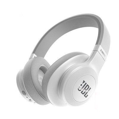 JBL E55BT Bluetooth Over-Ear Headphones with Mic, White JBL E55BT Bluetooth Over-Ear Headphones with Mic, White
