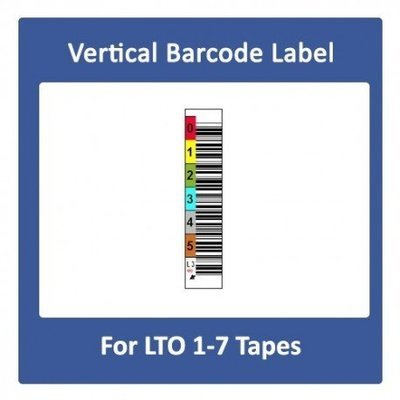 Vertical LTO Barcode label For LTO 1 to 7 Tapes Vertical LTO Barcode label For LTO 1 to 7 Tapes