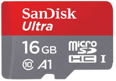 SanDisk 16GB Memory Card, A1, 98MB/s, Class 10 SanDisk 16GB Memory Card, A1, 98MB/s, Class 10