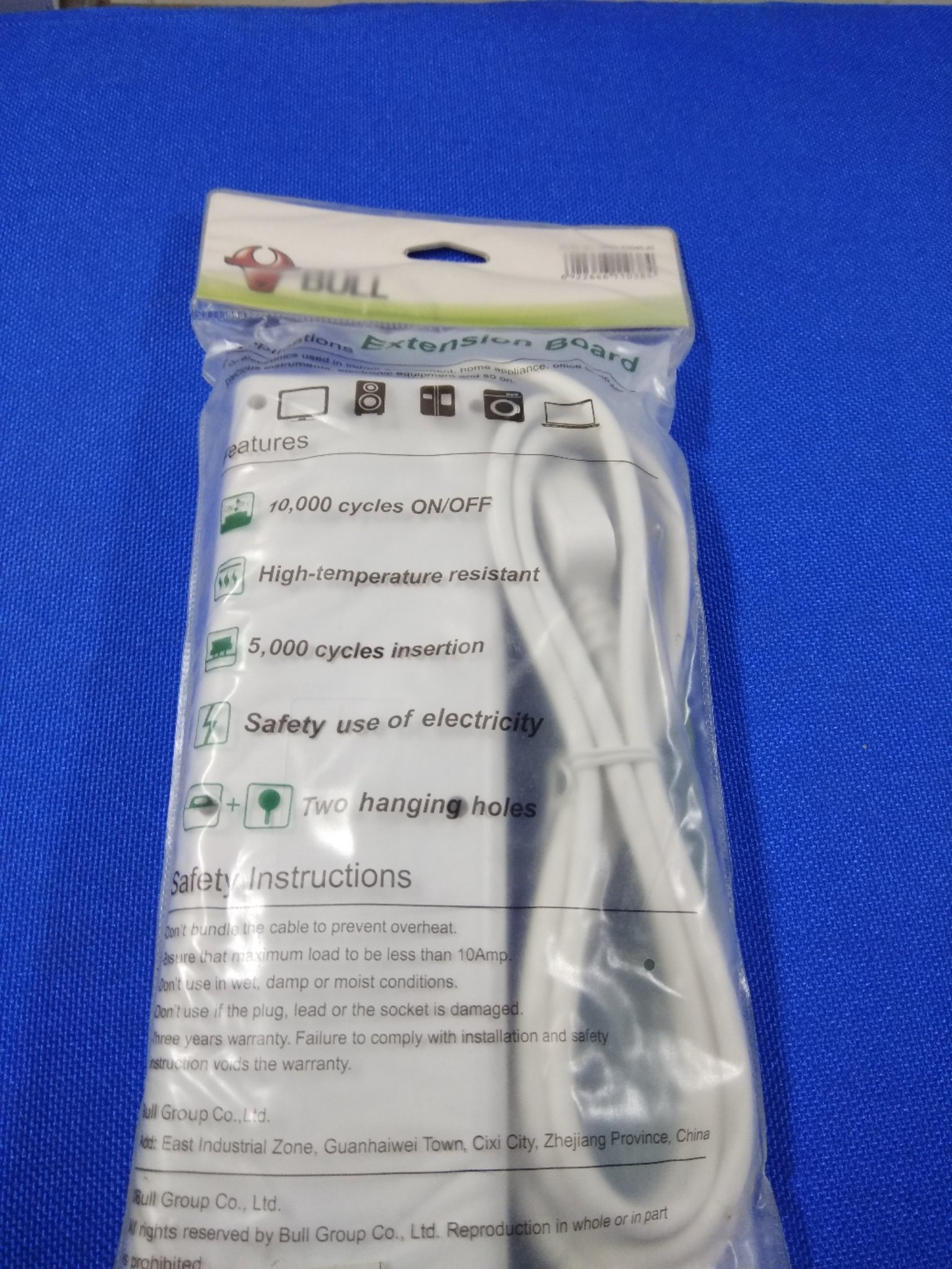 Bull 4 Sockets & 4 Switch 2 Meter Extension Board