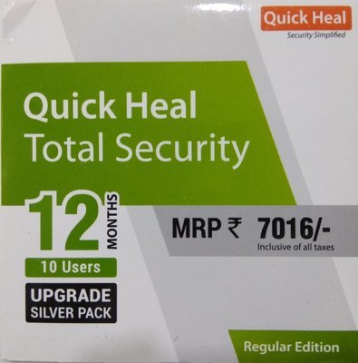 Renewal, 10 User, 1 Year, Quick Heal Total Security Renewal, 10 User, 1 Year, Quick Heal Total Security