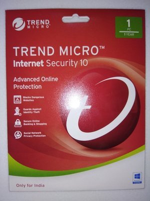 1 User, 1 Year, Trend Micro Internet Security 1 User, 1 Year, Trend Micro Internet Security