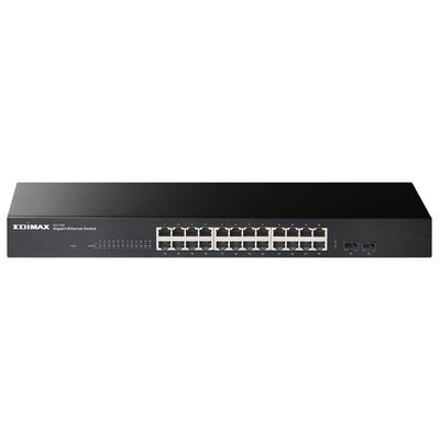 Edimax, GS-1026 V2, 24 Port Gigabit+2 SFP Slot Rack-Mount Switch Edimax, GS-1026 V2, 24 Port Gigabit+2 SFP Slot Rack-Mount Switch