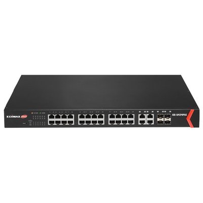 Edimax, GS-5424PLC, 24-Port Gigabit PoE+Web Smart Switch Edimax, GS-5424PLC, 24-Port Gigabit PoE+Web Smart Switch