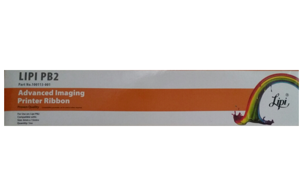 LIPI Pb2 Ribbon Cartridge 100113-001 HSN:96121010