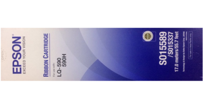 Epson LQ 590, LQ 590H Ribbon Cartridge, C13S015589 Epson LQ 590, LQ 590H Ribbon Cartridge, C13S015589