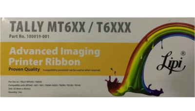 Lipi MT600 / T6100 Ribbon Cartridge Lipi MT600 / T6100 Ribbon Cartridge