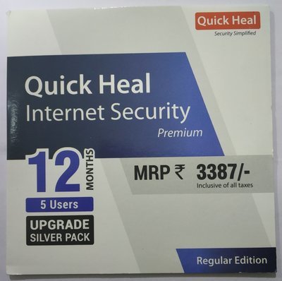 Renewal, 5 User, 1 Year, Quick Heal Internet Security Renewal, 5 User, 1 Year, Quick Heal Internet Security