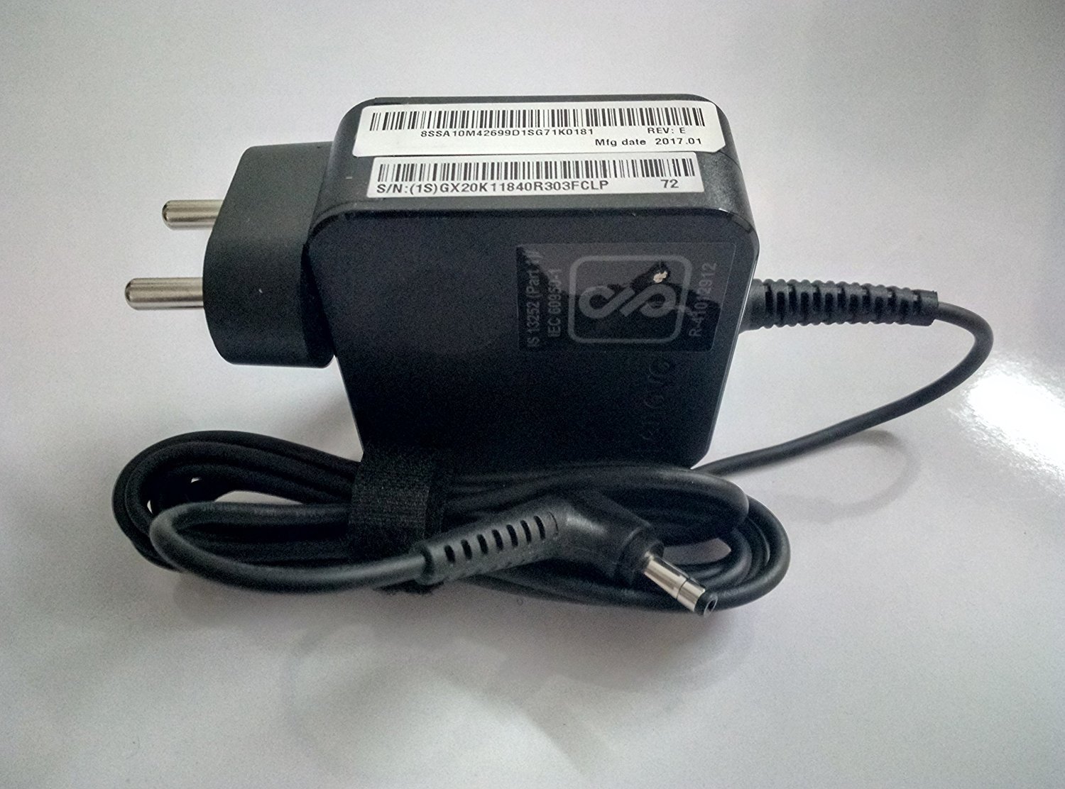 Lenovo 45W AC Wall Adapter, Laptop Charger, IN