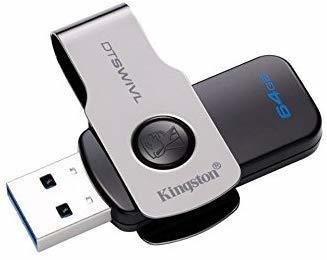 Kingston 64GB Pen Drive, USB 3.1/DTSWIVL Kingston 64GB Pen Drive, USB 3.1/DTSWIVL