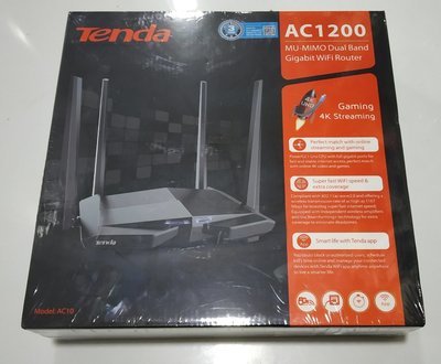 Tenda AC10 MU-MIMO Dual Band AC1200 Gigabit Wi-Fi Router Tenda AC10 MU-MIMO Dual Band AC1200 Gigabit Wi-Fi Router