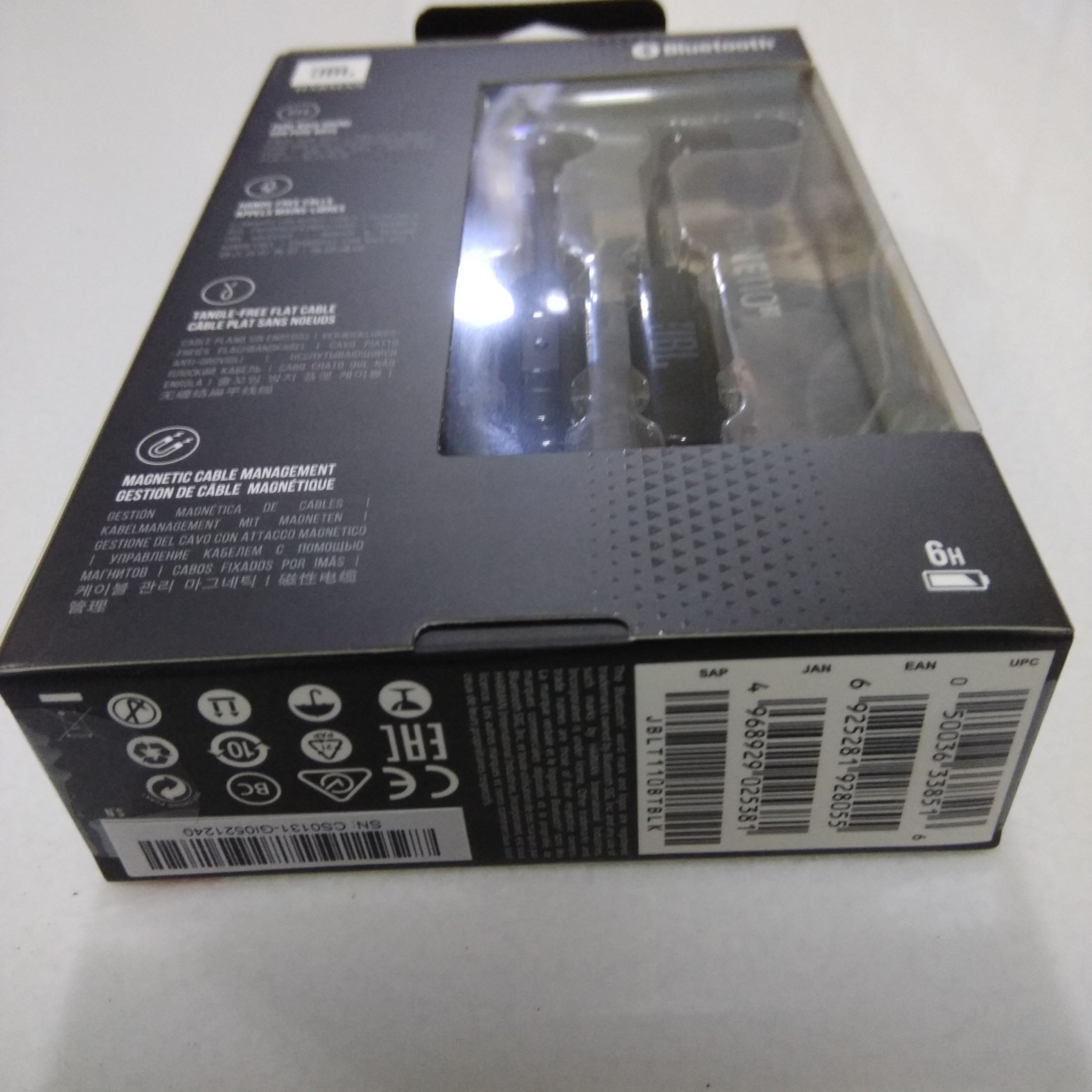 JBL T110BT in-ear Wireless Headphone, Black