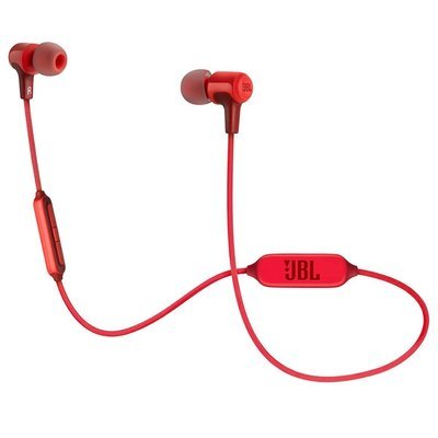 JBL E25BT Wireless In-Ear Headphones With Mic, Red JBL E25BT Wireless In-Ear Headphones With Mic, Red