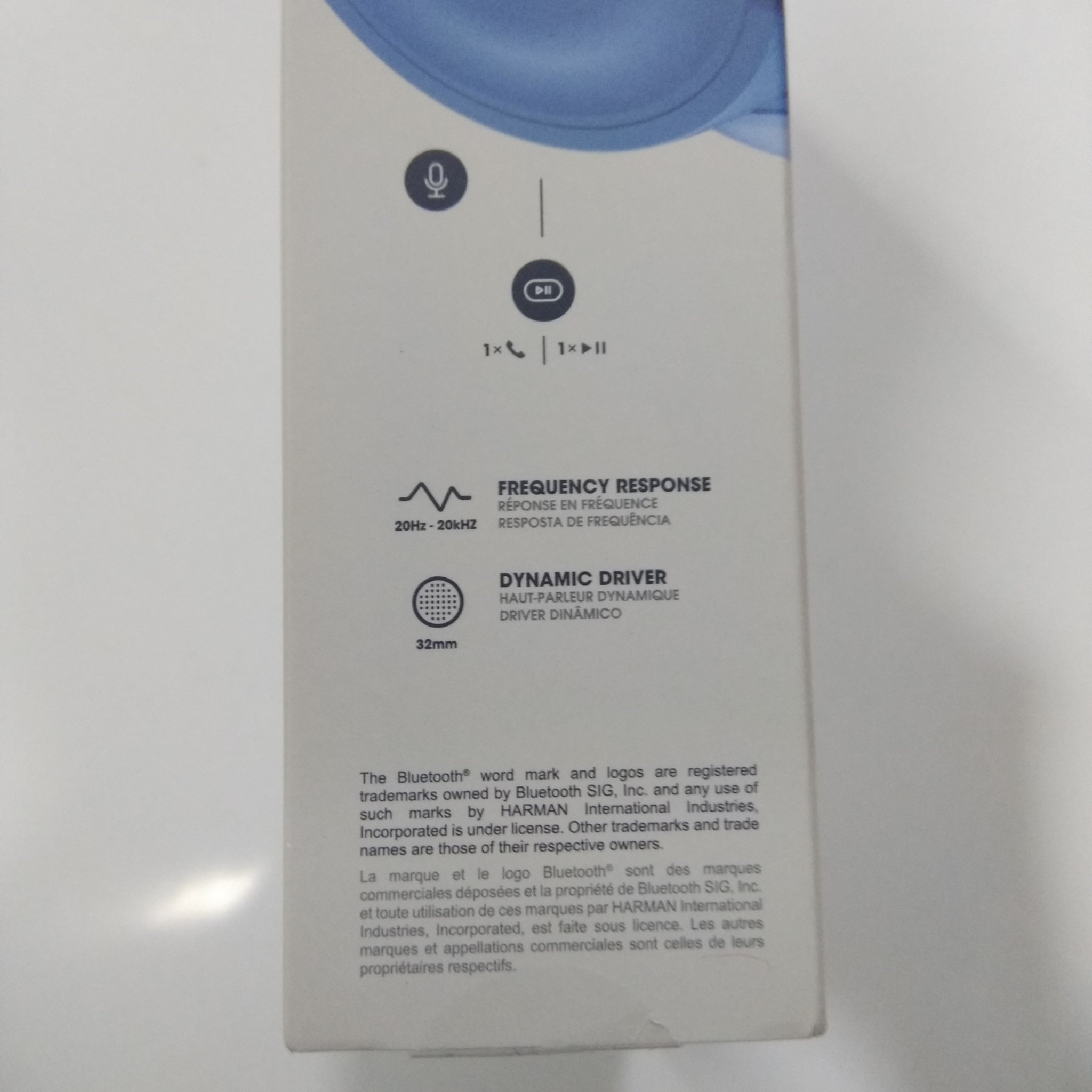 JBL T460BT Wireless Bluetooth on-ear headphones, Blue