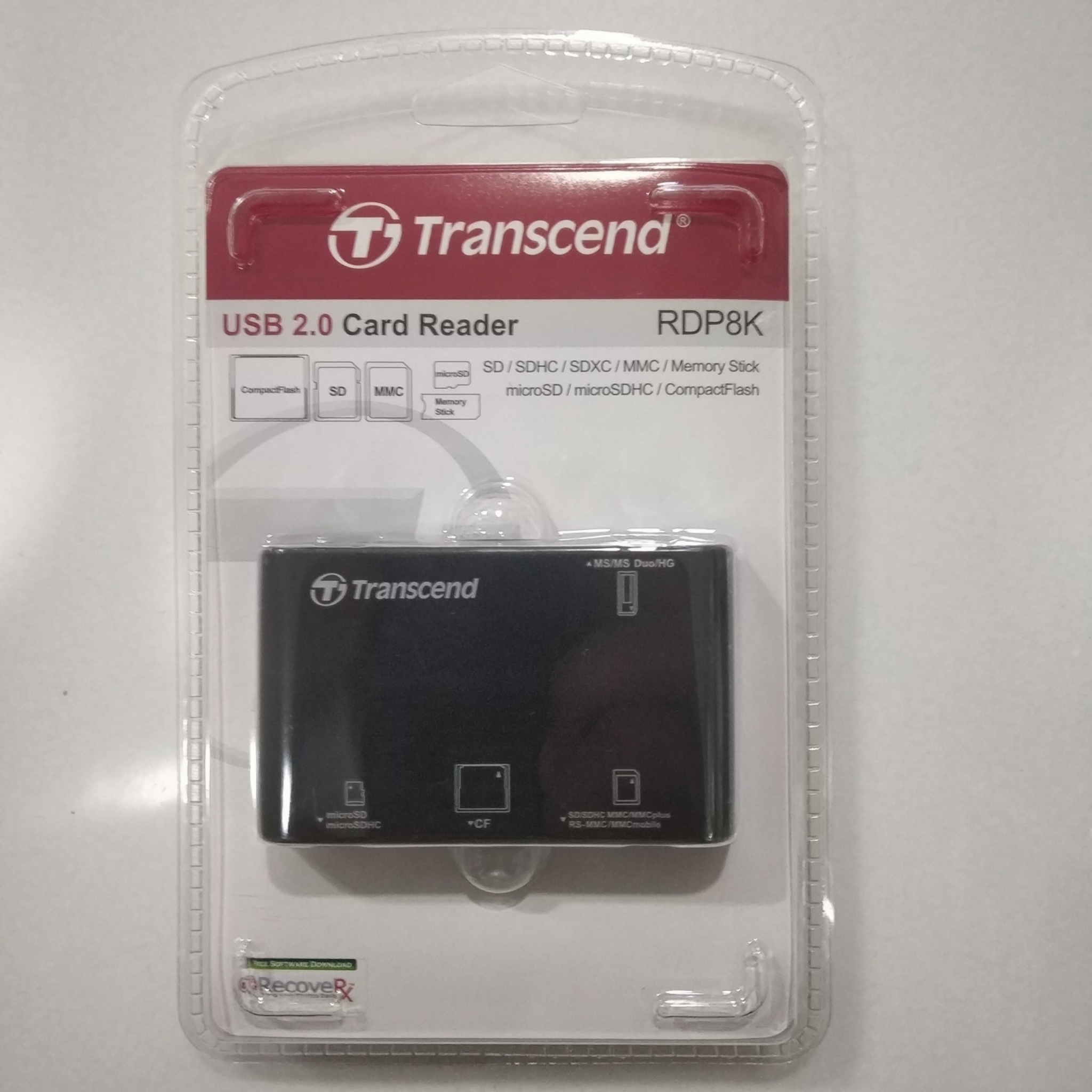 Transcend USB 2.0 Card Reader, TS-RDP8K