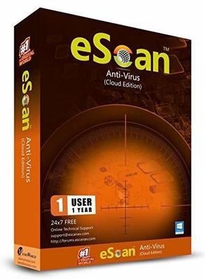 1 User, 1 Year, Escan Antivirus with Cloud Security, V-14.x 1 User, 1 Year, Escan Antivirus with Cloud Security, V-14.x