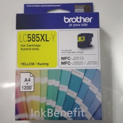 Brother LC585XL Ink Cartridge, Yellow Brother LC585XL Ink Cartridge, Yellow
