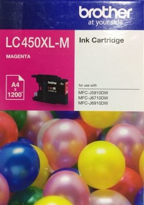 Brother LC450XL Ink Cartridge, Magenta Brother LC450XL Ink Cartridge, Magenta