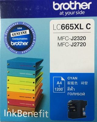 Brother LC665XL Ink Cartridge, Cyan Brother LC665XL Ink Cartridge, Cyan