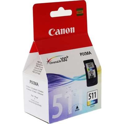Canon 511 Ink Cartridge, Tri Color Canon 511 Ink Cartridge, Tri Color