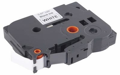 LT 231 Laminated 12mm Black on White Label Tape LT 231 Laminated 12mm Black on White Label Tape