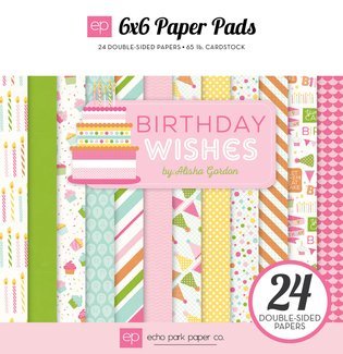 Echo Park Birthday Wishes Girl 6x6 Paper Pad Echo Park Birthday Wishes Girl 6x6 Paper Pad